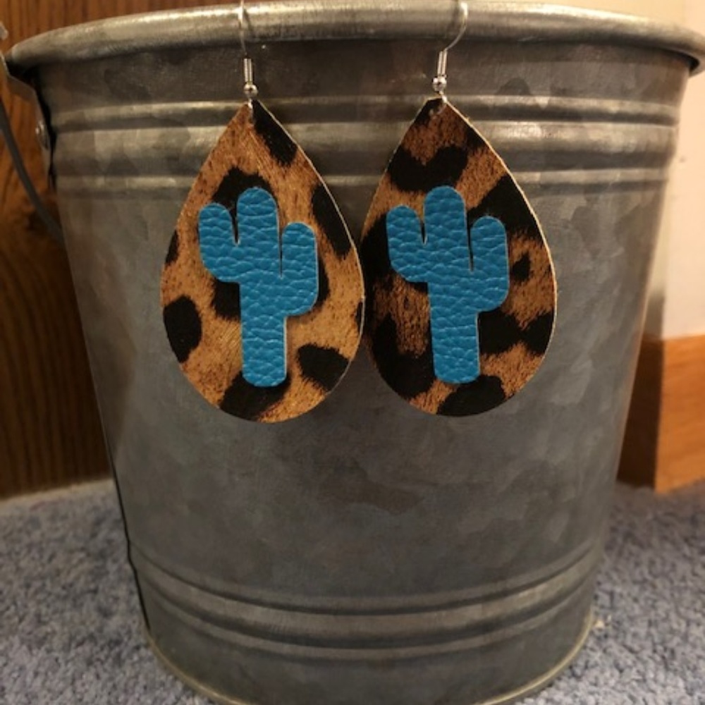 Faux Leather Earrings